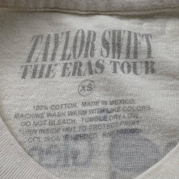 Taylor Swift The Eras Tour T-Shirt Size XS Graphic Tee Cotton Concert Merch - Picture 7 of 11